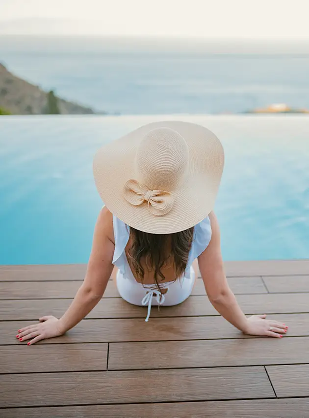 Heated infinity pool Heated infinity pool